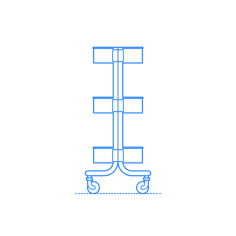 Furniture Kitchen Cart Ikea Raskog Utility Cart Simple Line Art Svg, Free Vectors File